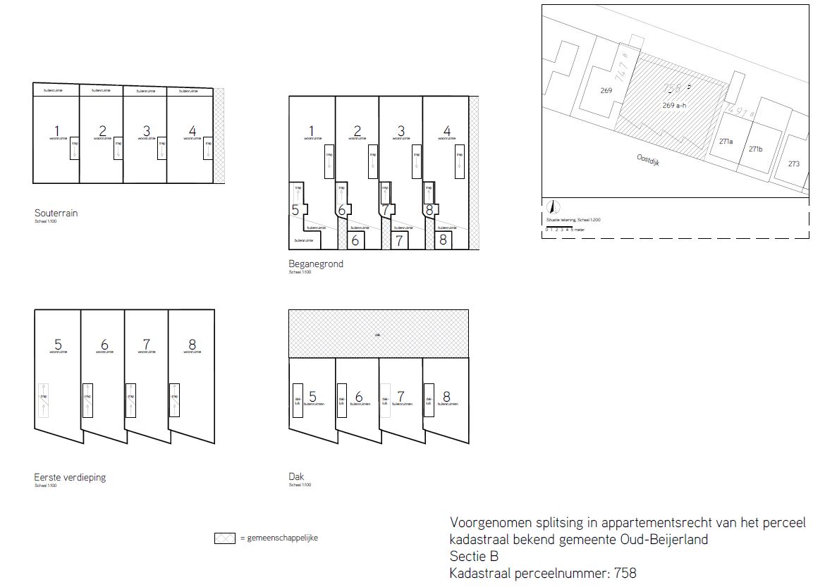 Kadastraal splitsen | Bouwkundig splitsen | DEPTH Architecten Oud-Beijerland
